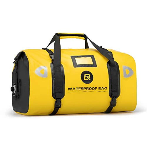 Waterproof Duffel Bag 60L Motorcycle Travel Dry Duffel Bag (Yellow) (AS-005Y)