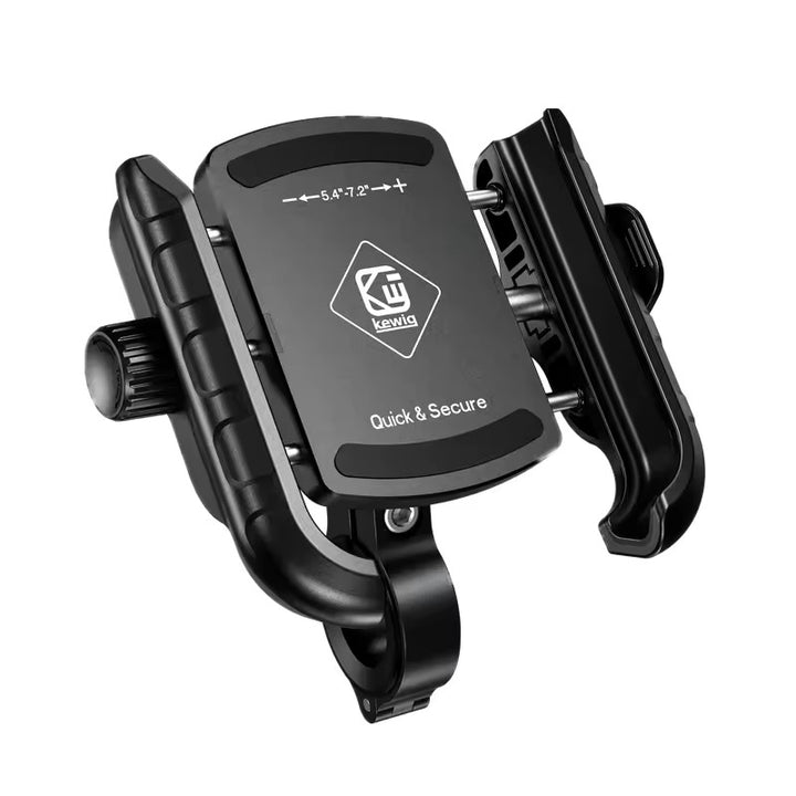 Kewig Anti-vibration Damper Motorcycle Phone Holder Suitable phone size:3.5-7.0 inch cell phone  Fit the bar diameter:22mm-32mm (Without Charger) (M8SP-J)