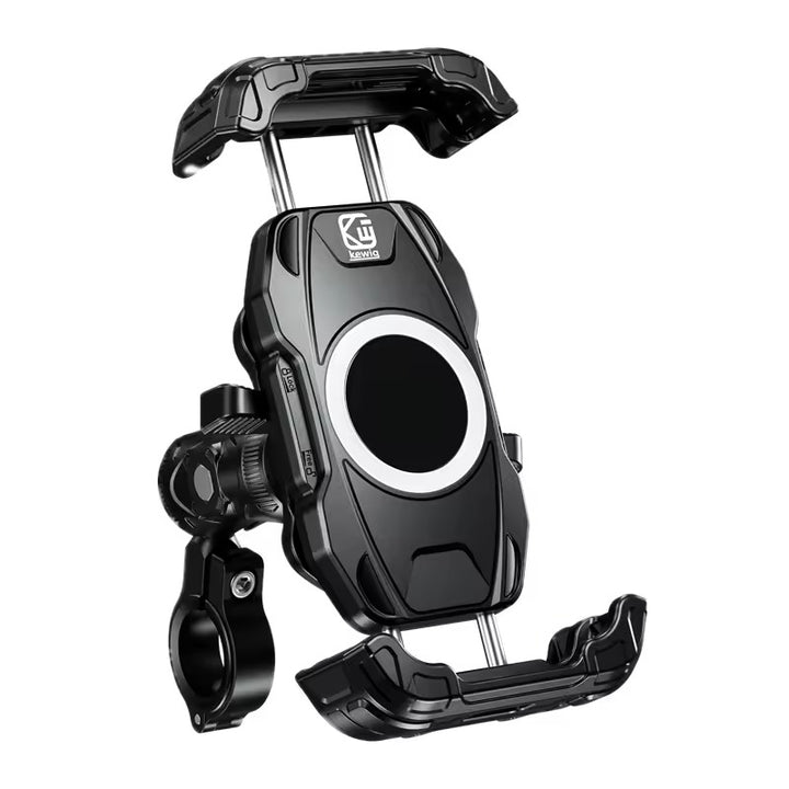 Kewig Anti Vibration Motorcycle Damper Holder Suitable phone size:4.5-7.2inch Fit bar diameter:22mm-32mm (Without Charger) (M28)