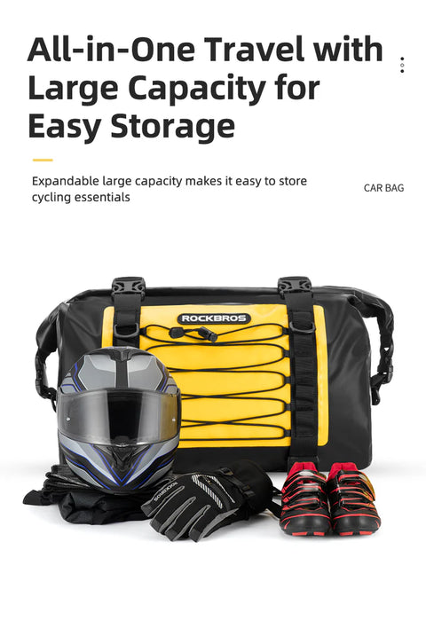 Rockbros Saddle Bag Motorcycle Waterproof Side Bag For Motor Bike 60L Pannier Bag (Pair) (AS-010Y)