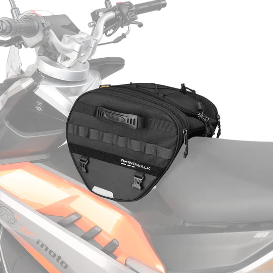 Rhinowalk Tunnel bag for scooter, 15 ltr Underbone Motorcycle Bike Seat Pack with Molly System (MTR5001)