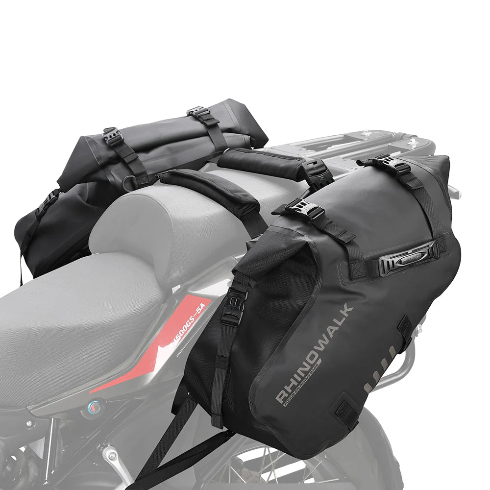 Rhinowalk 28 Liter Waterproof Pannier Bag for Motorcycle Adventure Hig motoearth.in