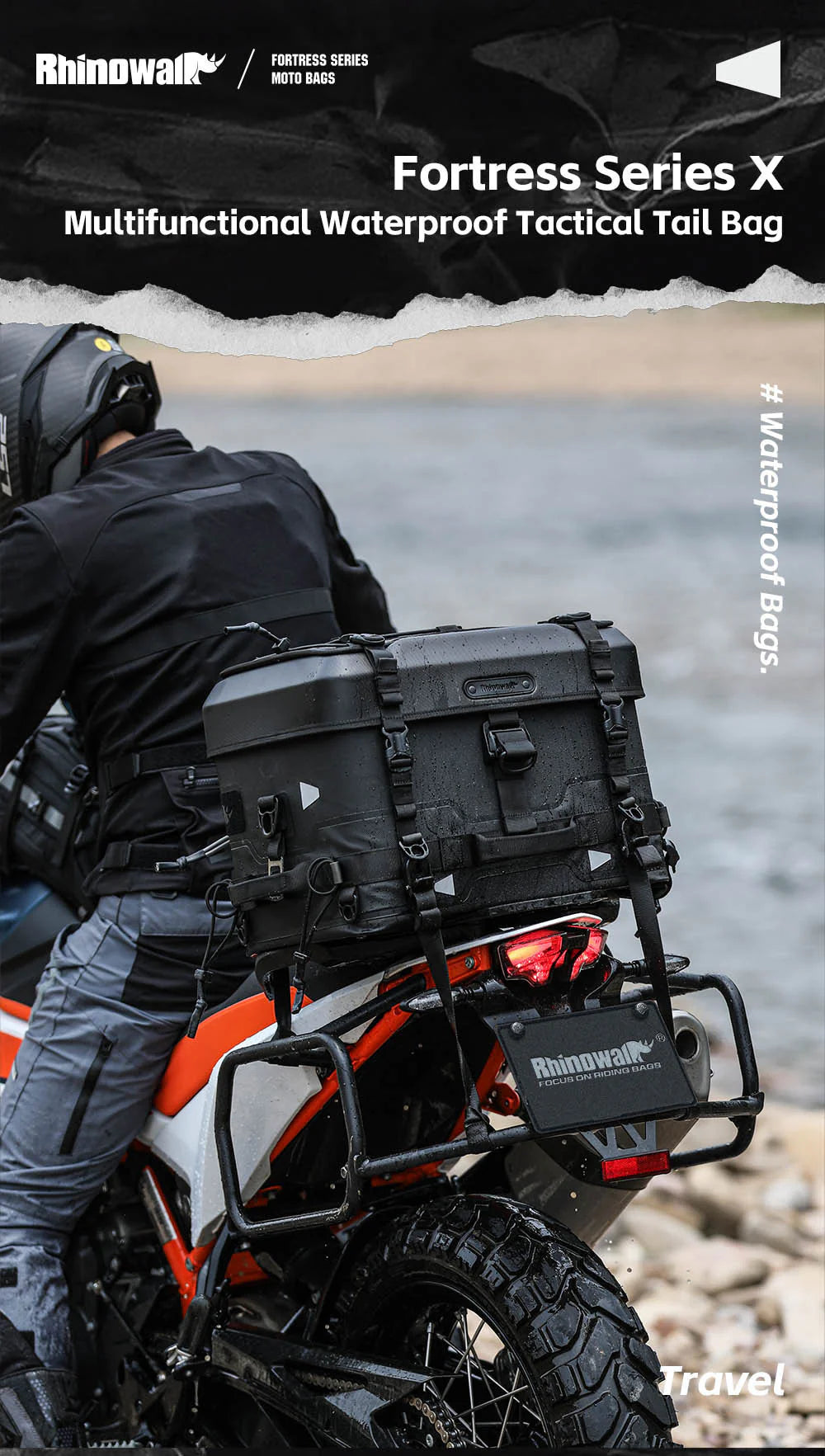 Fortress Series X Tactical Tail Bag - Soft TopBox