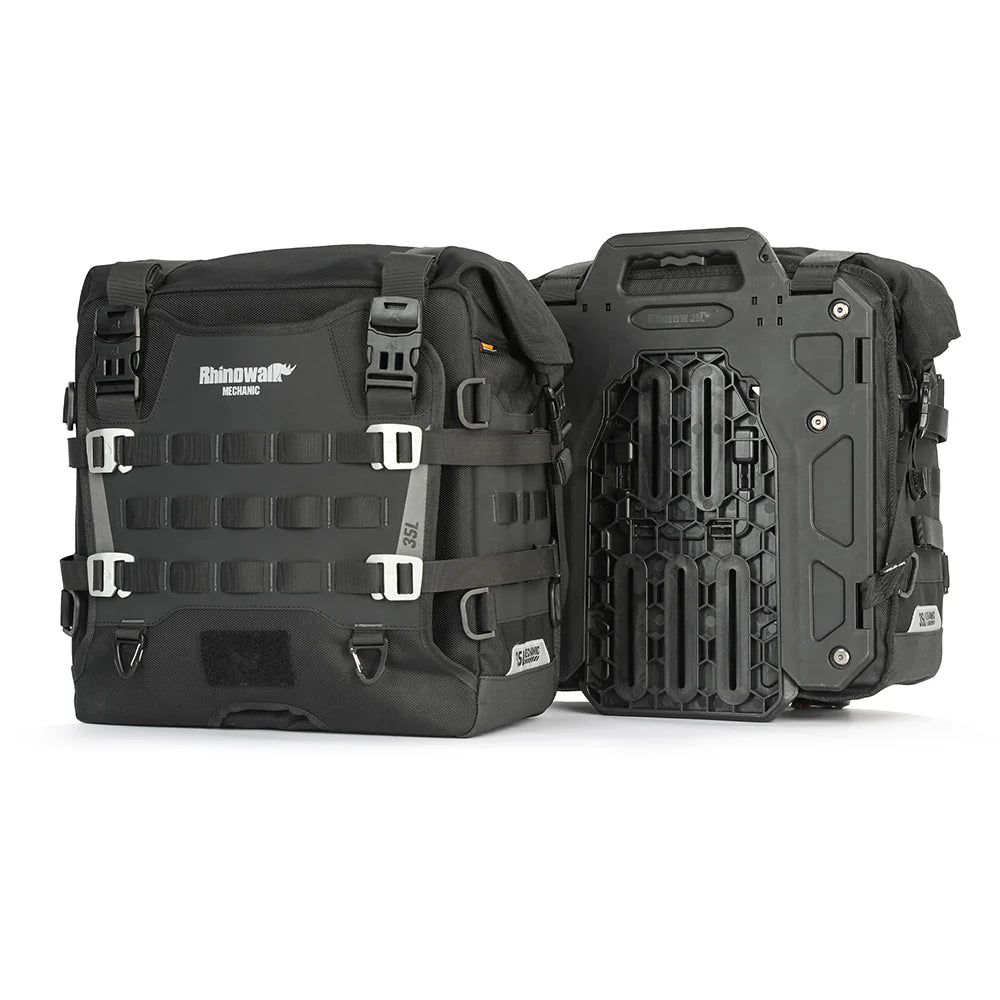 Rhinowalk 35L Motorcycle Quick Release Side Pannier Bag Motorbike Sea motoearth.in
