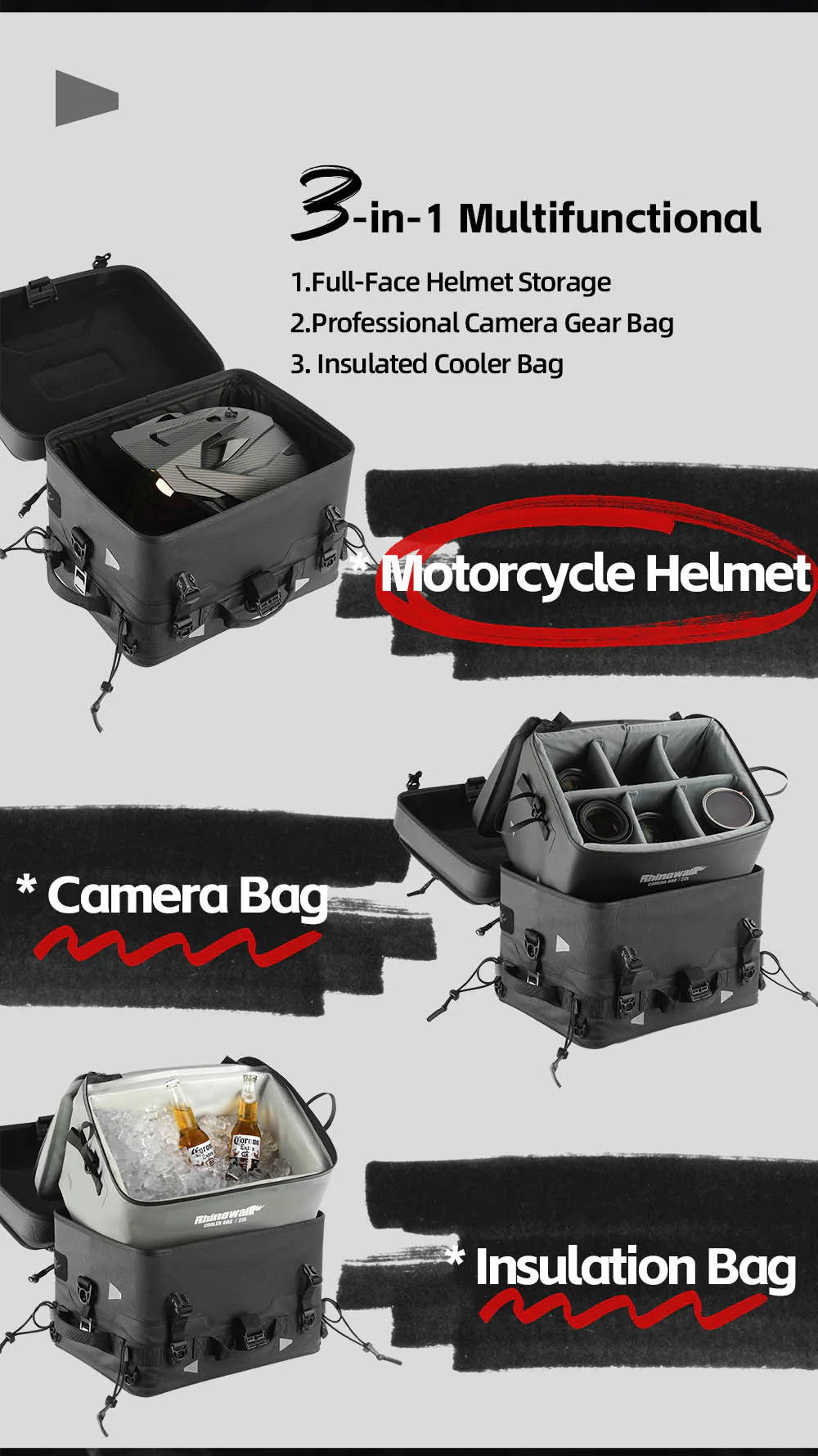 Fortress Series X Tactical Tail Bag - Soft TopBox