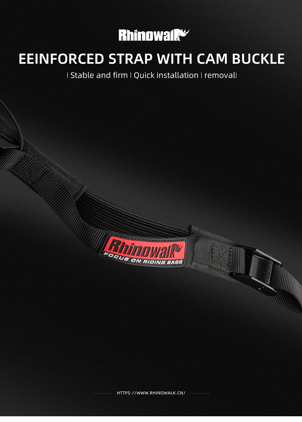 Motorcycle Luggage Strap 2.5M Buckle Tie-Down Belt Cargo Straps for Motor Car Bike Reinforced Strap With Cam Buckle (MTR005)