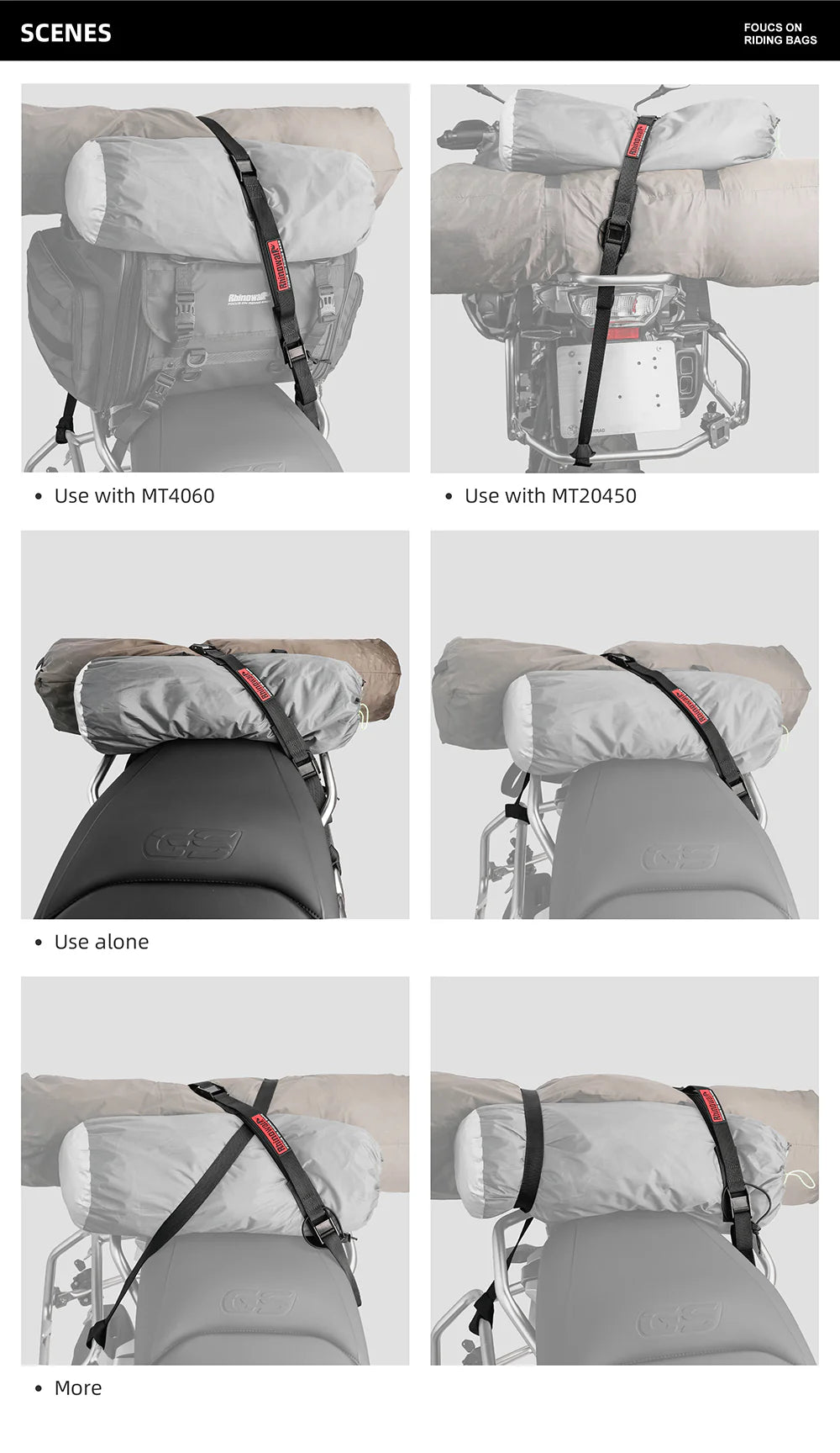 Motorcycle Luggage Strap 2.5M Buckle Tie-Down Belt Cargo Straps for Motor Car Bike Reinforced Strap With Cam Buckle (MTR005)