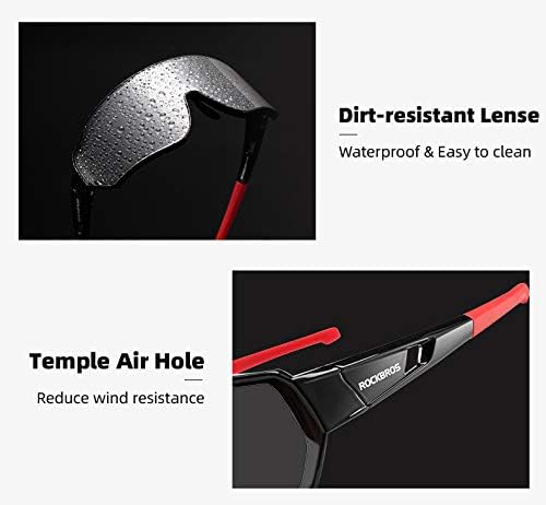 ROCKBROS Photochromic Sunglasses Reduce Wind Resistance (10161)