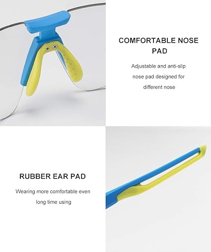 ROCKBROS Outdoor Sports Polarized Sunglasses Bike Sports Photochromic Glasses with Transparent Lens (10127)