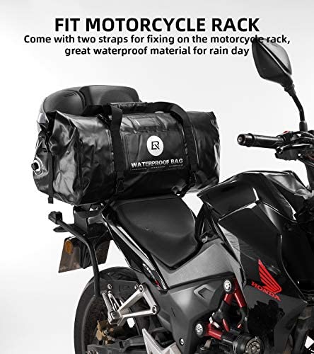 Waterproof Duffel Bag 60L Motorcycle Travel Dry Duffel Bag (Black) (AS-005BK)