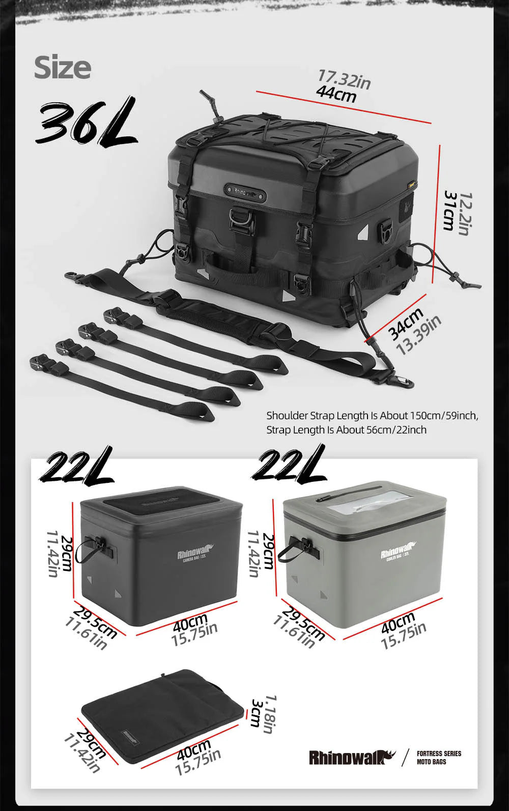 Fortress Series X Tactical Tail Bag - Soft TopBox
