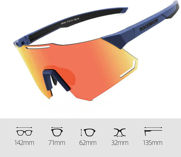 ROCKBROS SP247 Polarized Sunglasses TR90 Frames (14110001001)