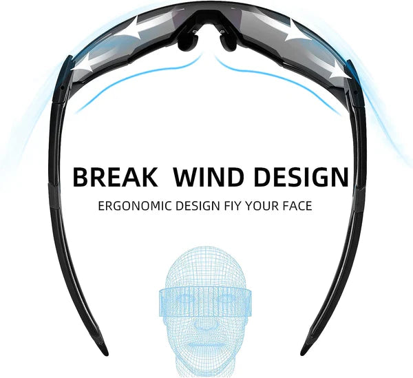 ROCKBROS Photochromic Sunglasses Thicken PC Lenses With UV400 Protection Coating (10139)