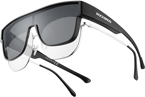 ROCKBROS Polarized Fit Over Wrap Around Sunglasses for Driving (14130003001)