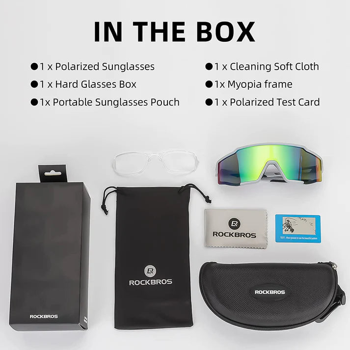 ROCKBROS Polarized Sunglasses Tac Polarized & UV403 Protection (SP225GB)