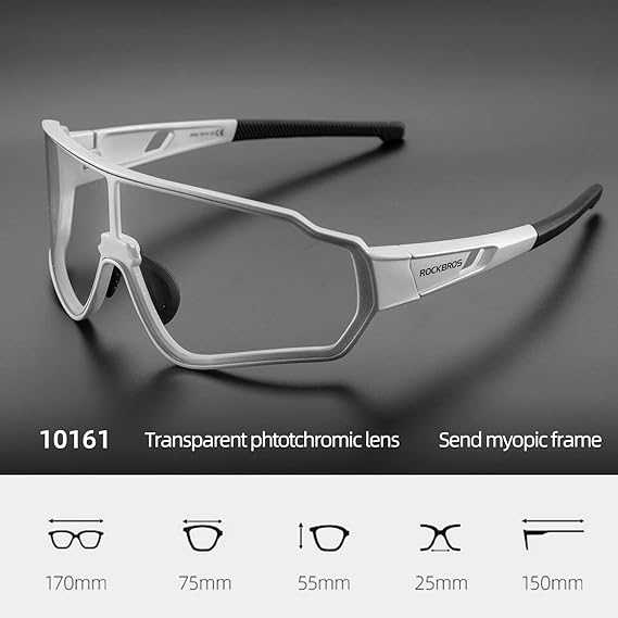 ROCKBROS Photochromic Sunglasses Reduce Wind Resistance (10168)