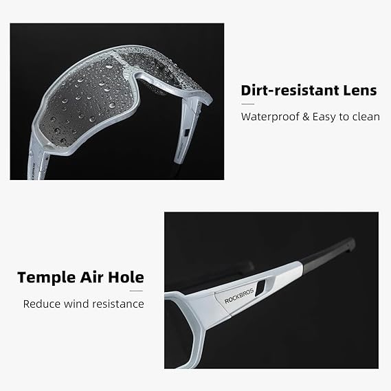 ROCKBROS Photochromic Sunglasses Reduce Wind Resistance (10168)