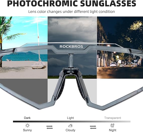 ROCKBROS SP291 Photochromic Sunglasses Lightweight Glasses Frame (14110006004)