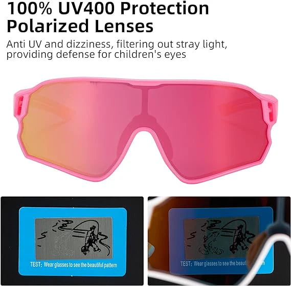 ROCKBROS Kids Polarized Sunglasses UV400 Protection for Youth Boys Girl (14110009004)