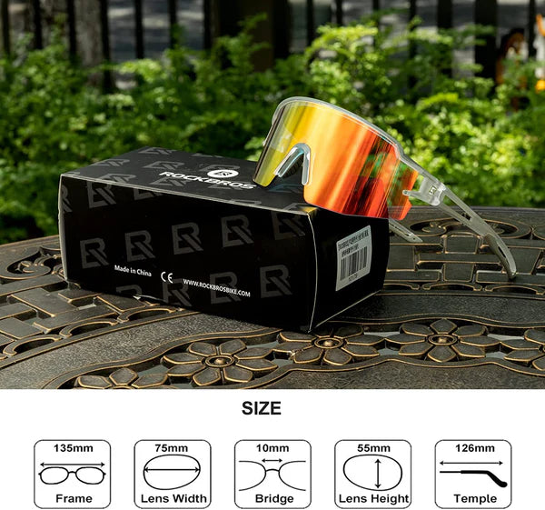 ROCKBROS Photochromic Sunglasses Stylish & Durable & Multi-Purpose (10179)