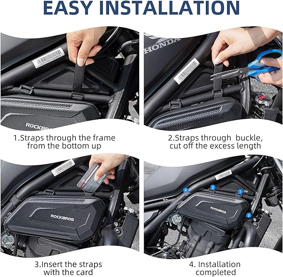 ROCKBROS Motorcycle Tool Bag Triangle Side Bag EVA Hard Shell 2Pcs (30120023001)