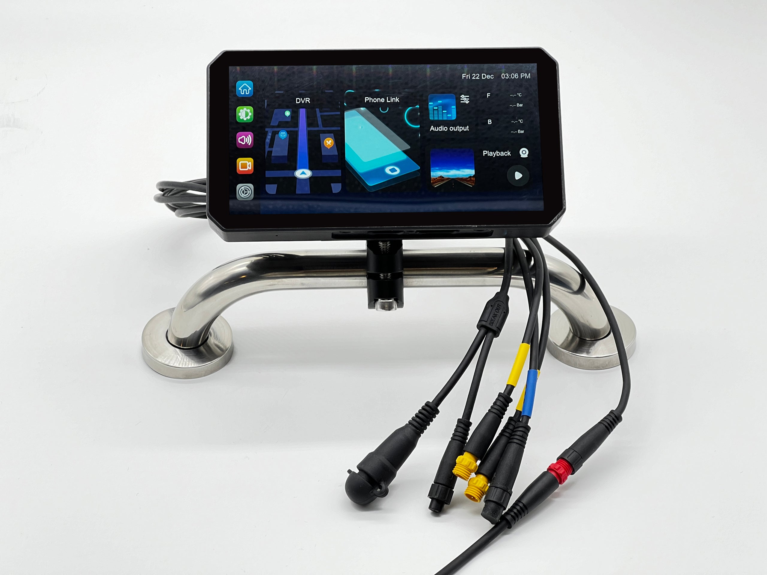 Alien Rider M2 Pro Motorcycle Dual Recording Bike Navigation System TPMS GPS With Touch Screen and Radar