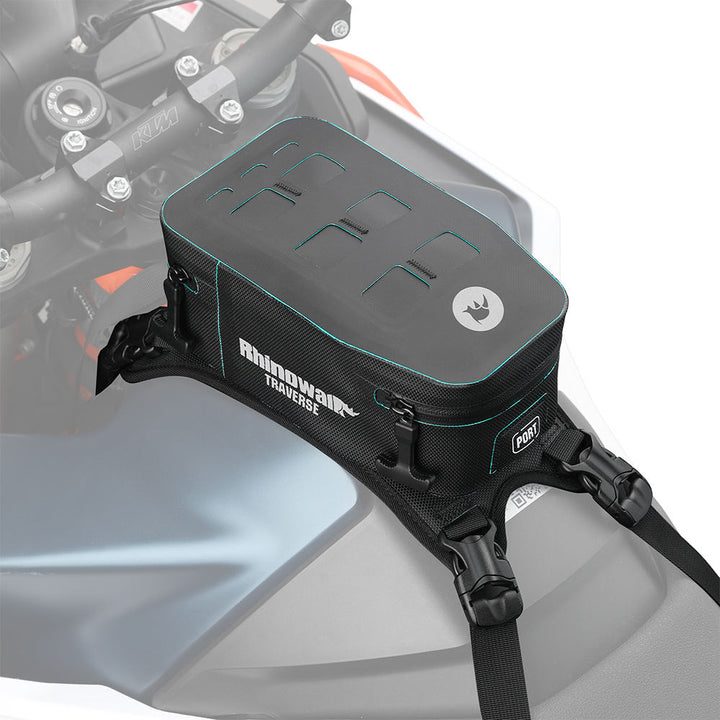Rhinowalk 2L Compact Motorcycle Tank Bag Waterproof Motorbike Fuel Tank Storage Pack Durable TPU Material
