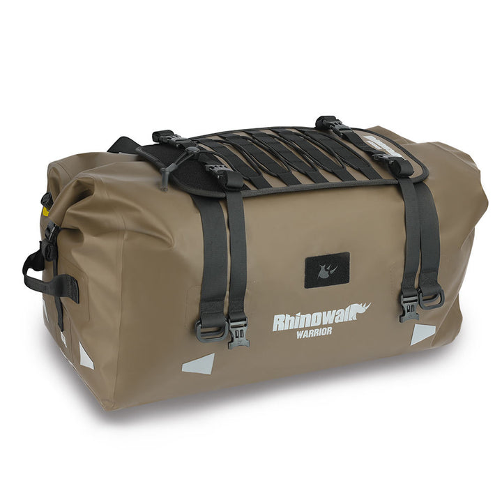 Rhinowalk Warrior Series X 65L Waterproof Motorcycle Roll-Top Duffle Bag Heavy Duty Dry Pack Tail Rear Luggage for Adventure