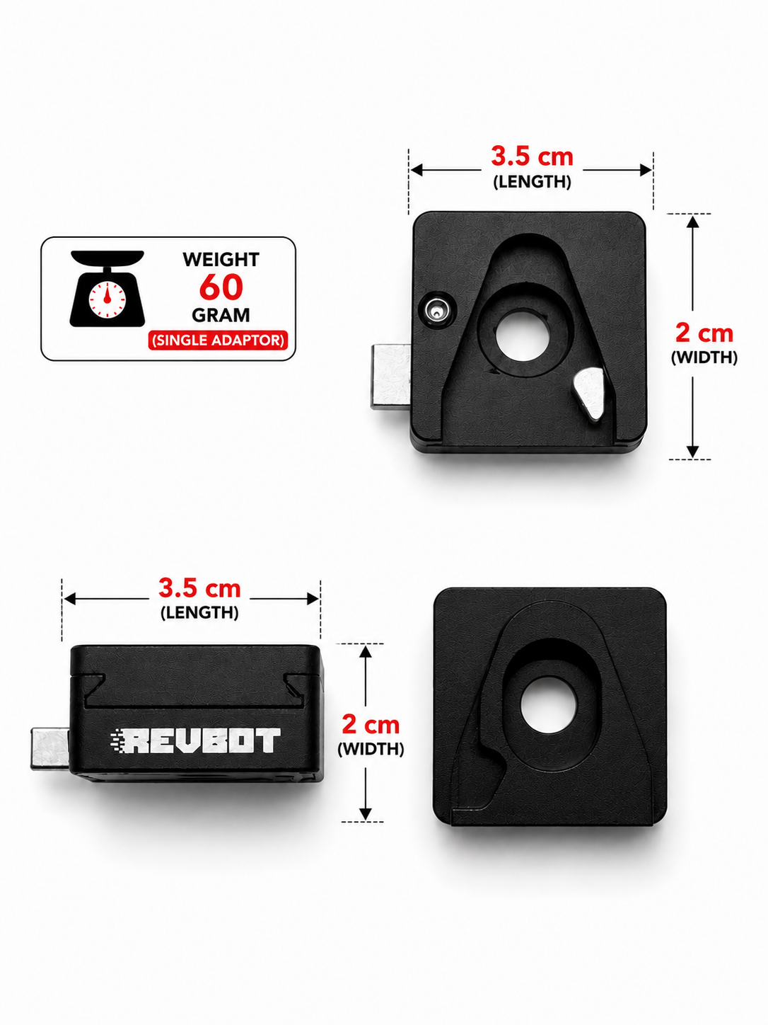 REVBOT QUICK RELEASE ADAPTORS
