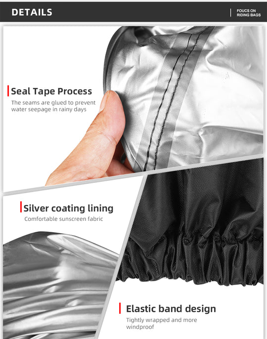 Rhinowalk Waterproof Durable Motorcycle Rain Cover UV Protection Portable Dustproof Cover for Motorbike (F1003)