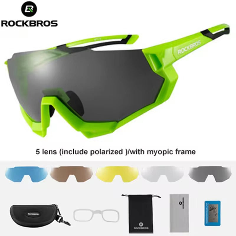 ROCKBROS cross border hot selling sports glasses polarized color windproof sunglasses (10133)