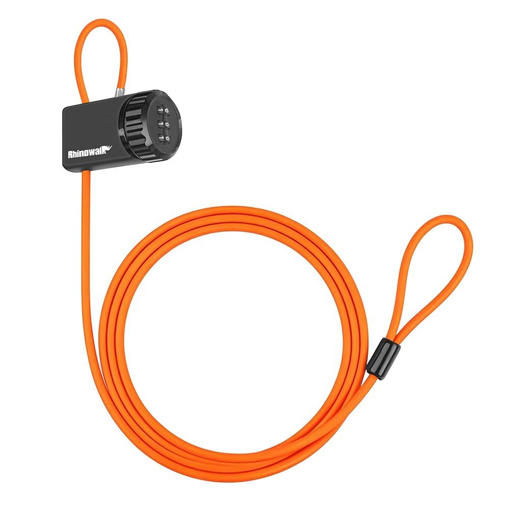Rhinowalk 2M Heavy Duty Bicycle Cable Lock Anti-Theft Bike Lock for Outdoor Cycling, Scooter, Gate, Fence