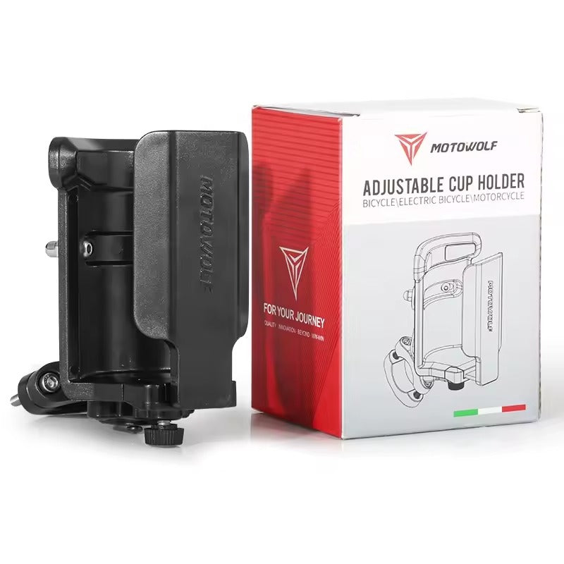 MOTOWOLF Motorcycle Accessories Water Bottle Holders Handlebar Drink Cup Holder Universal (MDL 3518)