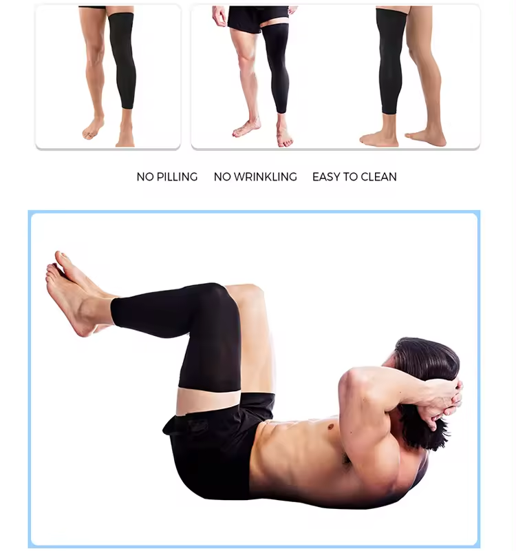 Running Footballleg Warmers Knee Brace Sleeve Compression Support Full Leg Brace (21200160001)