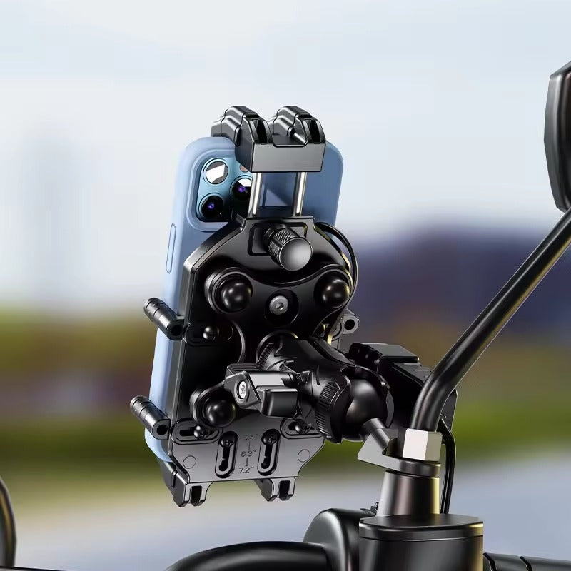 Kewig dual port Charging Waterproof Motorcycle Mobile Phone Holder (Without Charger) (M25-1)