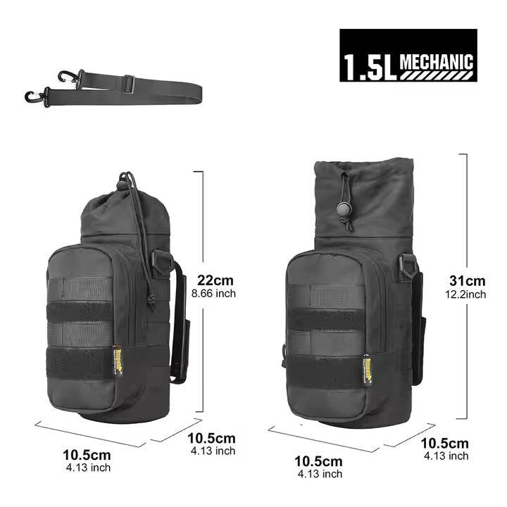 Rhinowalk Motorcycle Insulated Drink Holder 1.5 liter Bottle Pack Holder