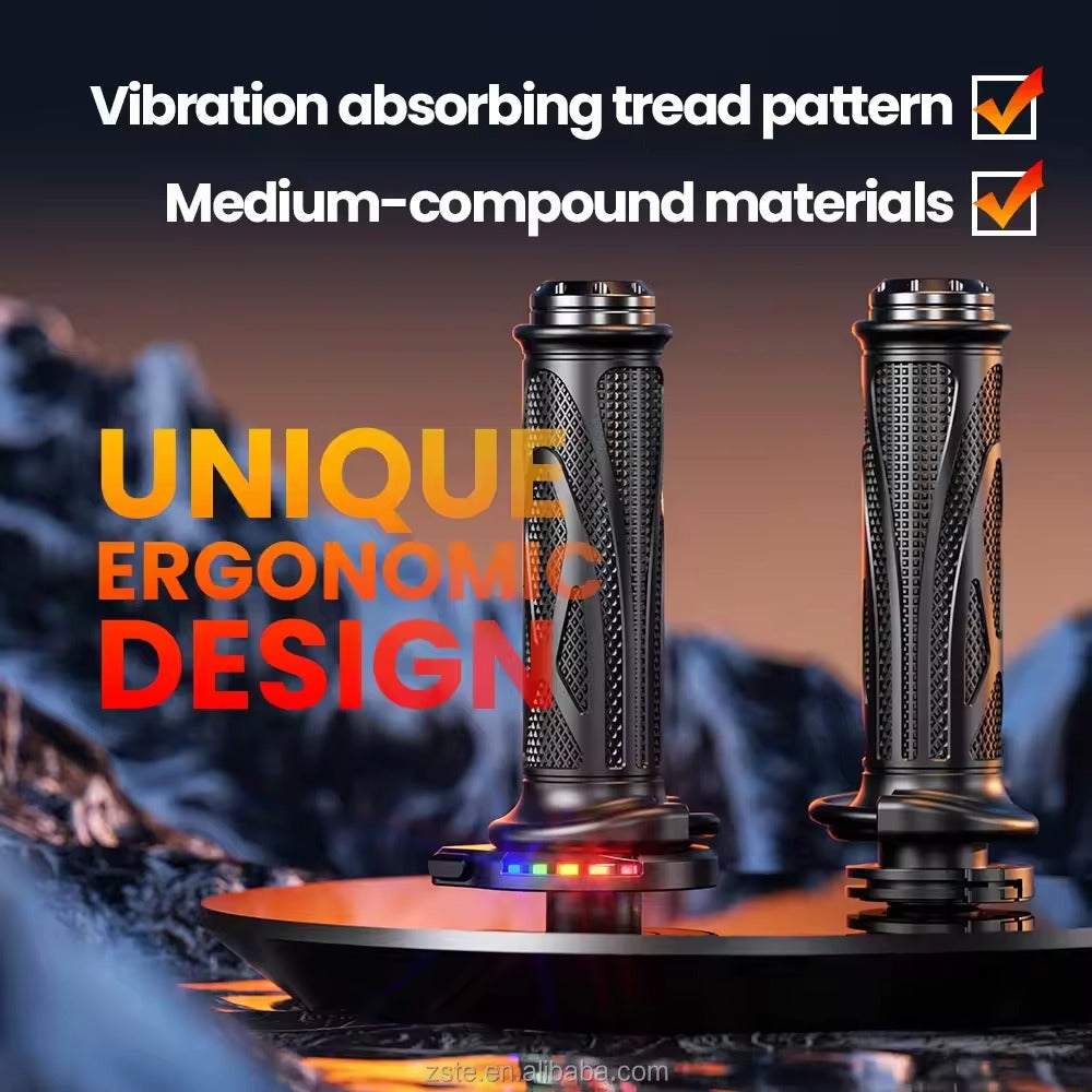 Kewig Motorcycle Heated Hand Grips 22mm Universal Motorcycle handlebar Hot Grip 12V to 16V Electric Hand Grips (FR-2)