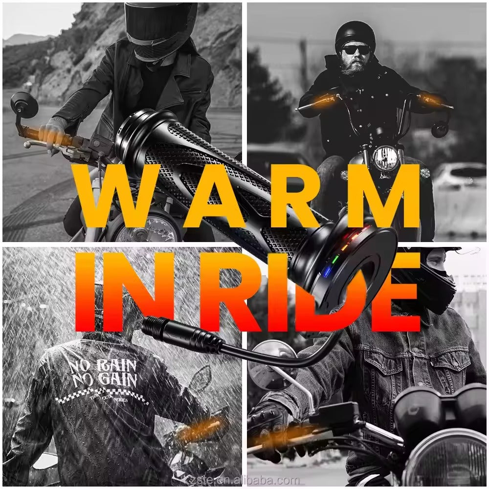 Kewig Motorcycle Heated Hand Grips 22mm Universal Motorcycle handlebar Hot Grip 12V to 16V Electric Hand Grips (FR-2)