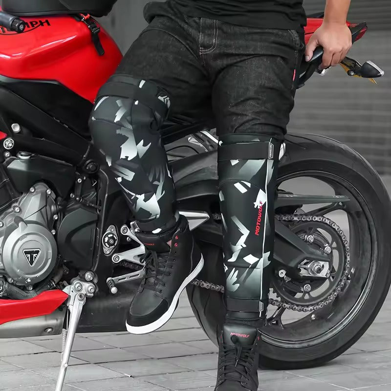 MOTOWOLF Breathable Sports Cushion Riders PU Knee Pads Padding Support Guard For Motorcycle (MDL 1026)