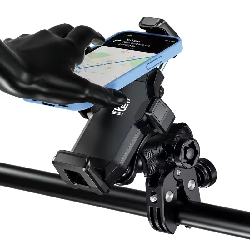 Kewig dual port Charging Waterproof Motorcycle Mobile Phone Holder (Without Charger) (M25-1)