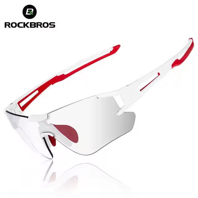 ROCKBROS Outdoor Sports Polarized Sunglasses Bike Sports Photochromic Glasses with Transparent Lens (10126)