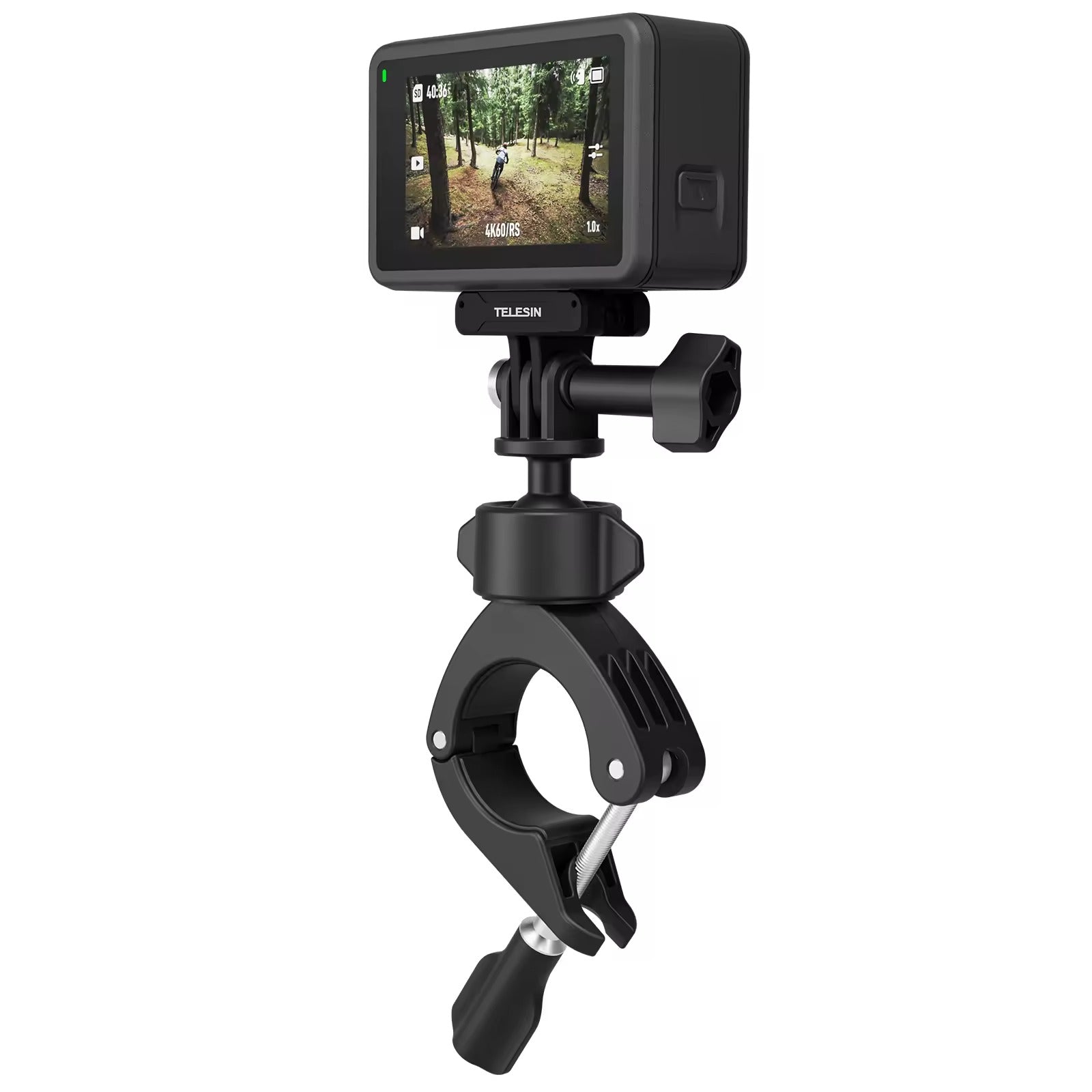 Telesin accessories for Go Pro Dji Insta360 Motorcycle Camera Handlebar Mount Clamp Clip Holder (TE-HBM-004)