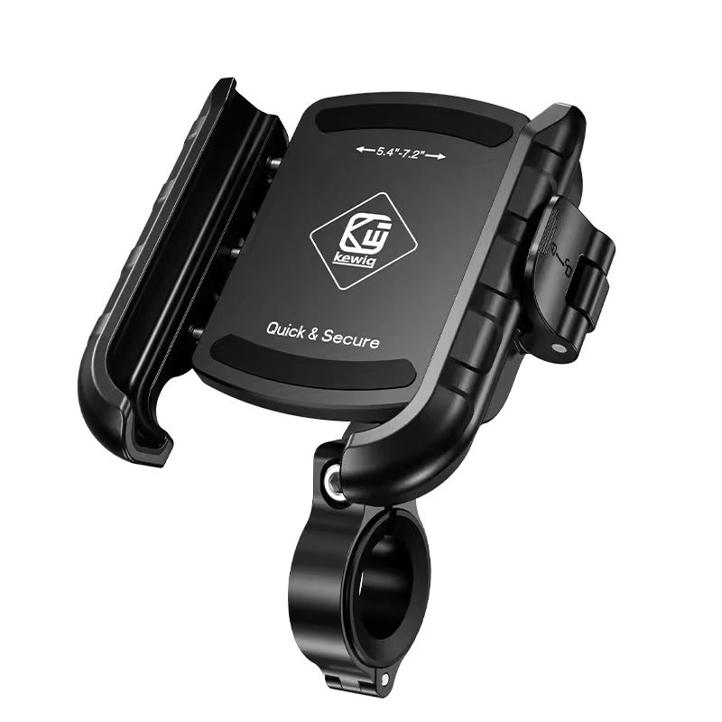 Kewig Anti-vibration Damper Motorcycle Phone Holder Suitable phone size:3.5-7.0 inch cell phone  Fit the bar diameter:22mm-32mm (Without Charger) (M8SP-J)