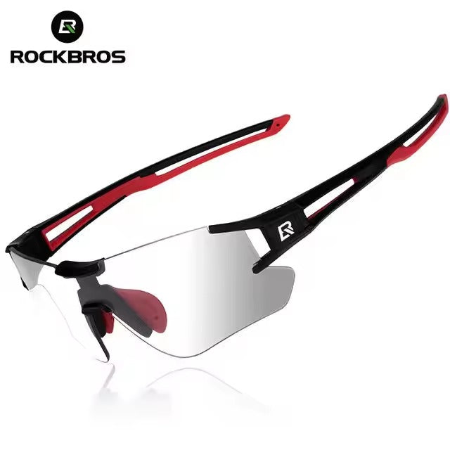 ROCKBROS Outdoor Sports Polarized Sunglasses Bike Sports Photochromic Glasses with Transparent Lens (10125)