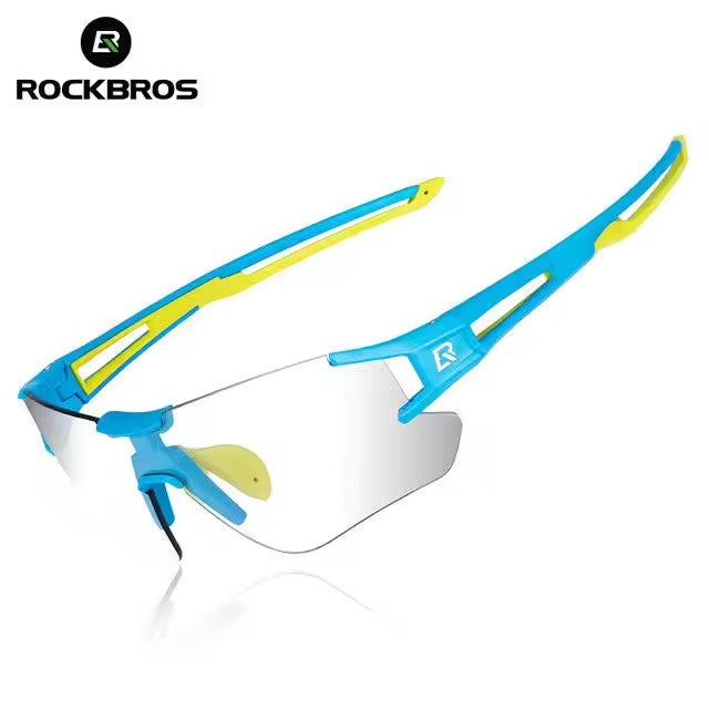 ROCKBROS Outdoor Sports Polarized Sunglasses Bike Sports Photochromic Glasses with Transparent Lens (10127)