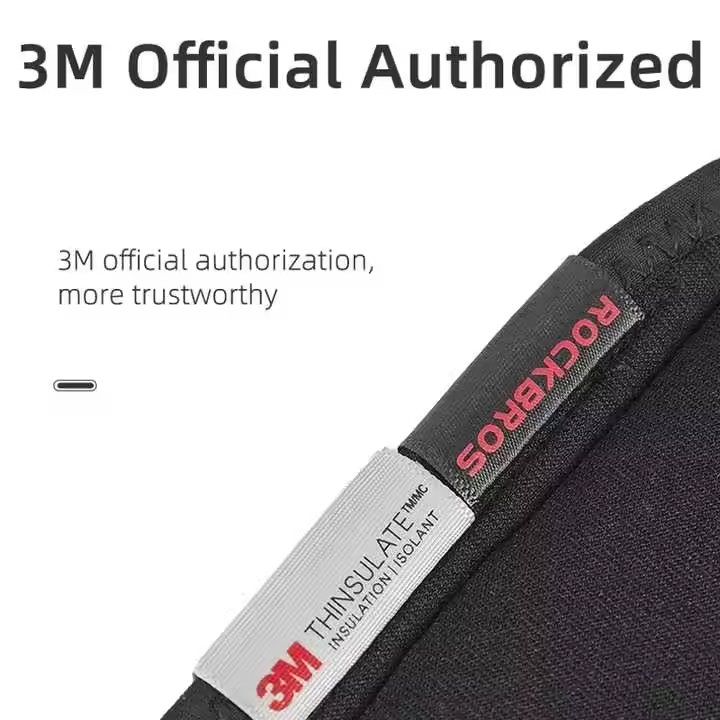 ROCKBROS Winter Reflective Outdoor Knee Protect Leg Sleeve Fleece Keep Warm Knee Support Windproof Kneepads (19400180001)