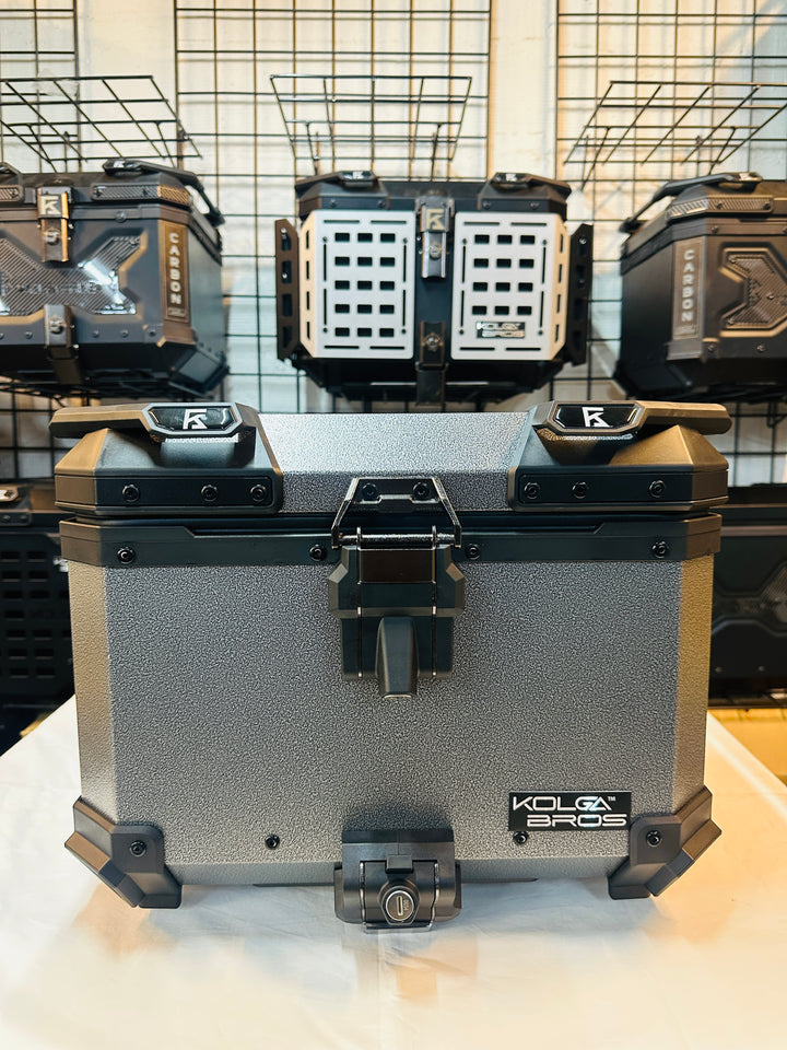 Kolga Bros SILVER BEAST Moto Trunk with NEW TERRA LOCK