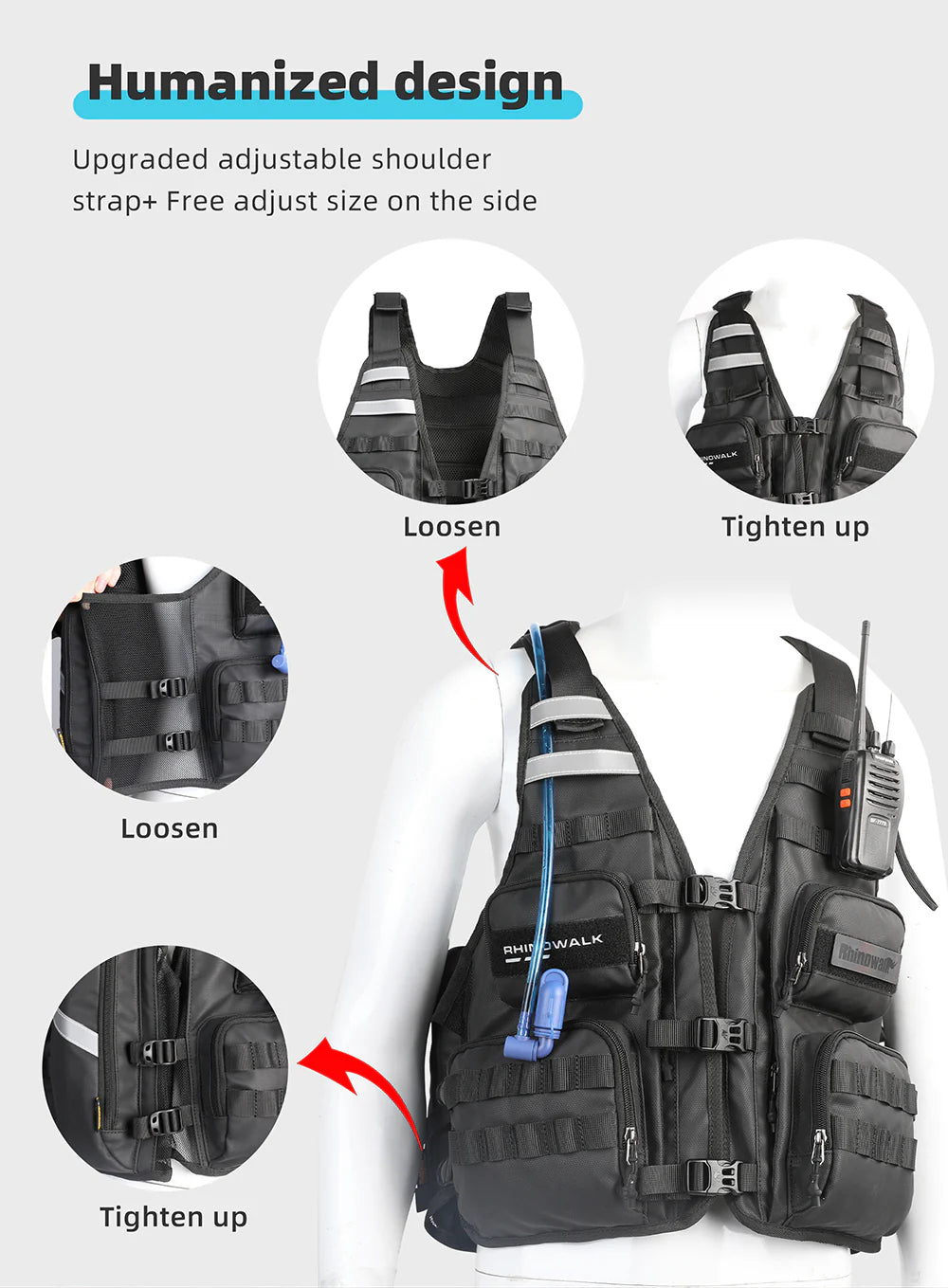 Motorcycle Vest (M1012BK)