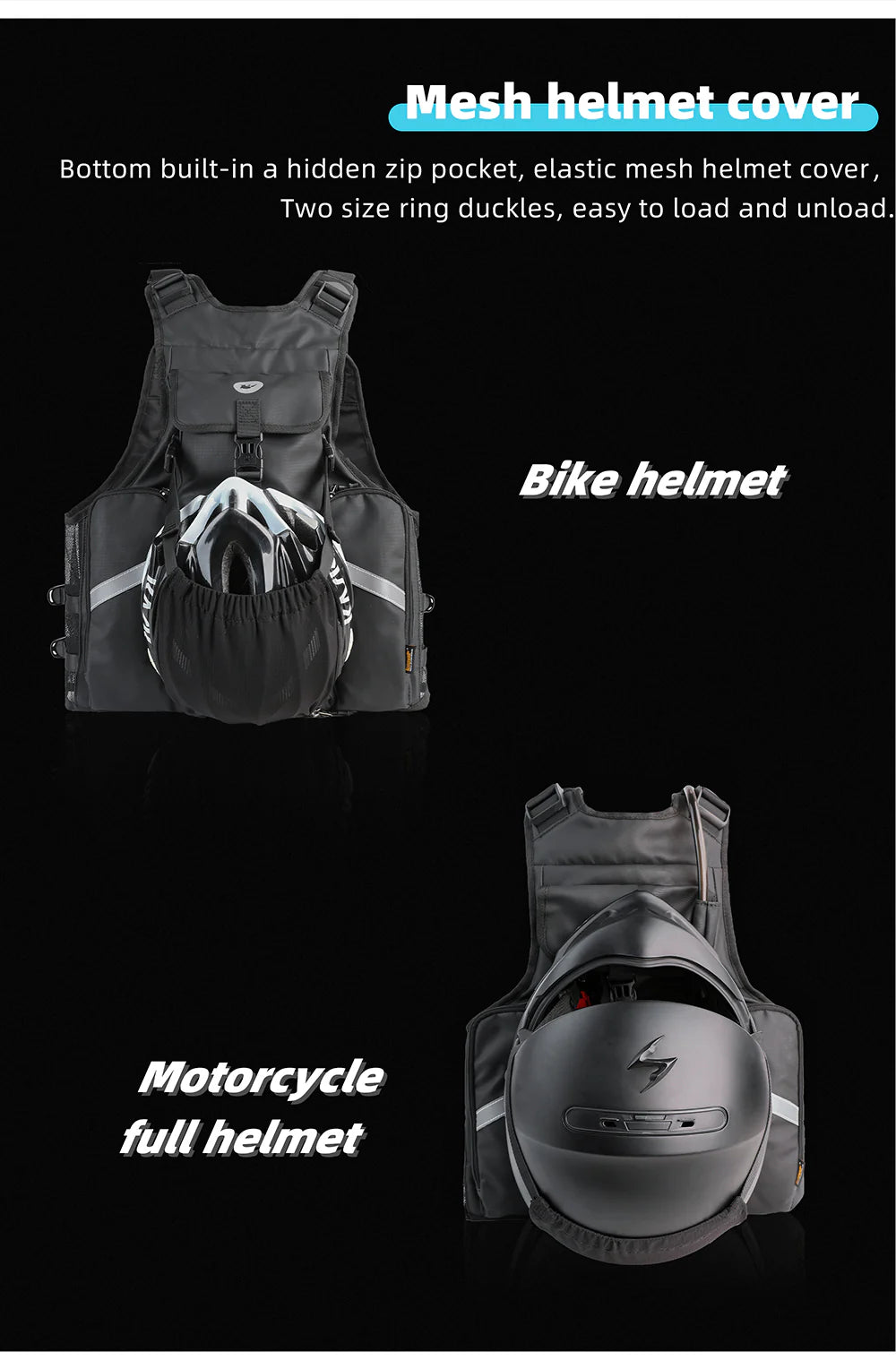 Motorcycle Vest (M1012BK)