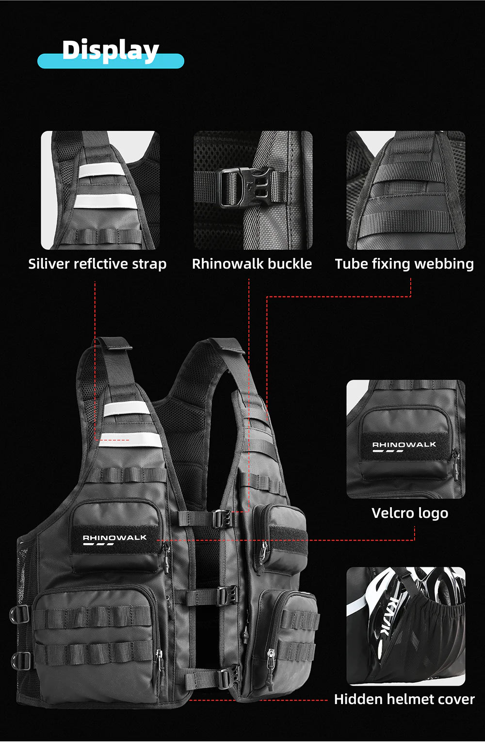 Motorcycle Vest (M1012BK)
